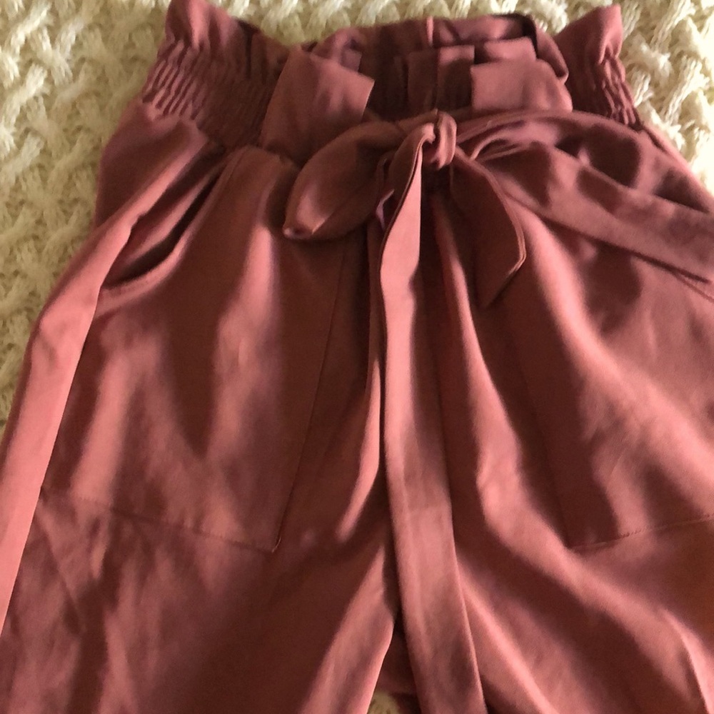 Tie front pants